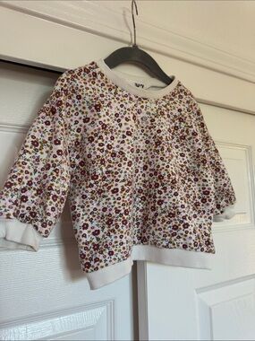 Cotton On Kids Floral Crewneck Sweatshirt - Pink, Burgundy, Green